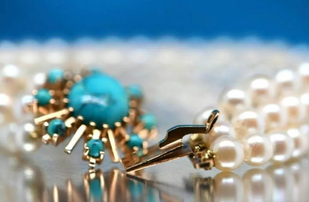 Bracelet Perles Akoya Turquoise
