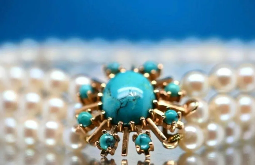 Bracelet Perles Akoya Turquoise