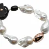Bracelet Perles Baroques et Perles Or Rose