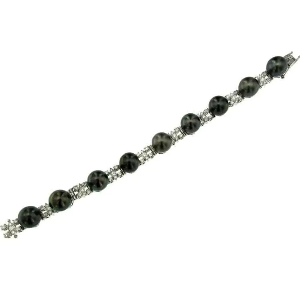 Bracelet Perles de Tahiti Diamants
