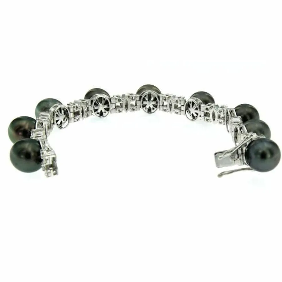 Bracelet Perles de Tahiti Diamants