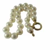 Bracelet perles, fermoir anneau marin