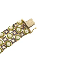 Bracelet perles émail