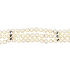 Bracelet Perles Or blanc Perle