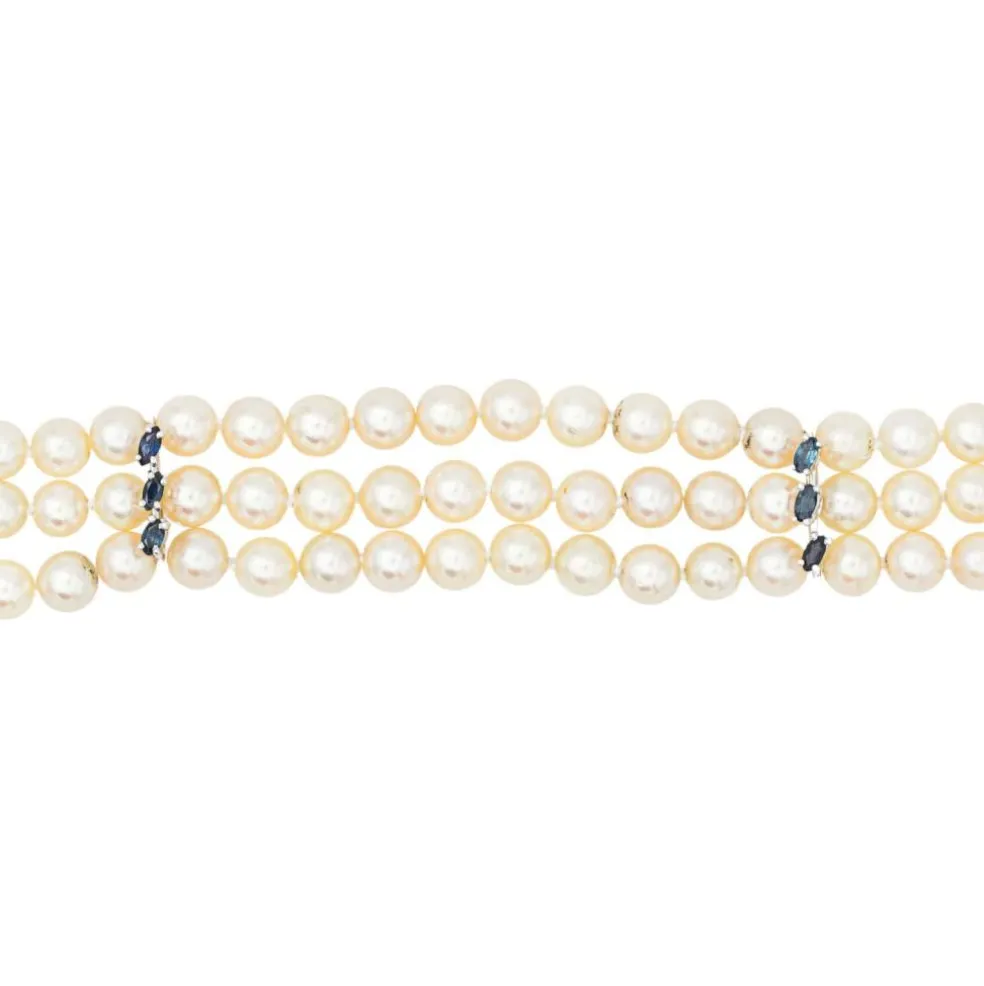 Bracelet Perles Or blanc Perle