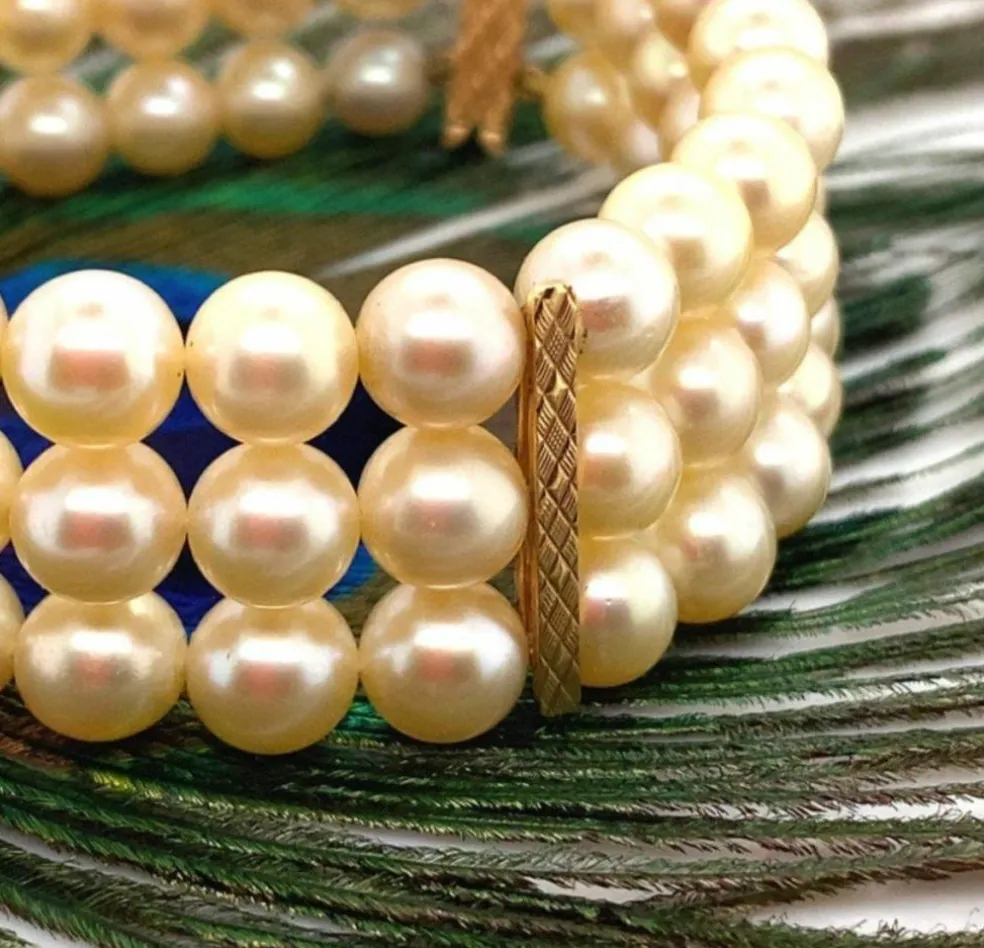 Bracelet Perles Vintage Barrettes