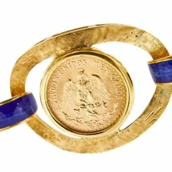 Bracelet pièce émaillée