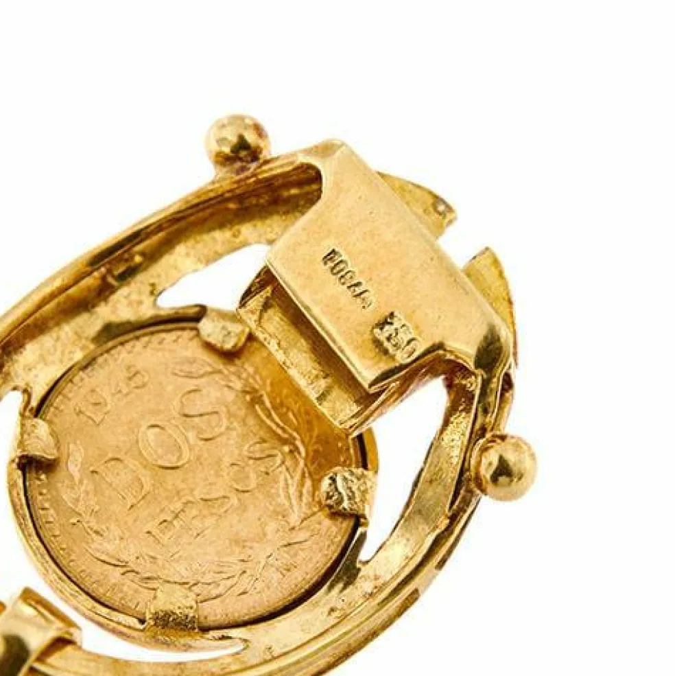 Bracelet pièce émaillée