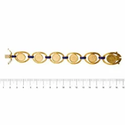 Bracelet pièce émaillée