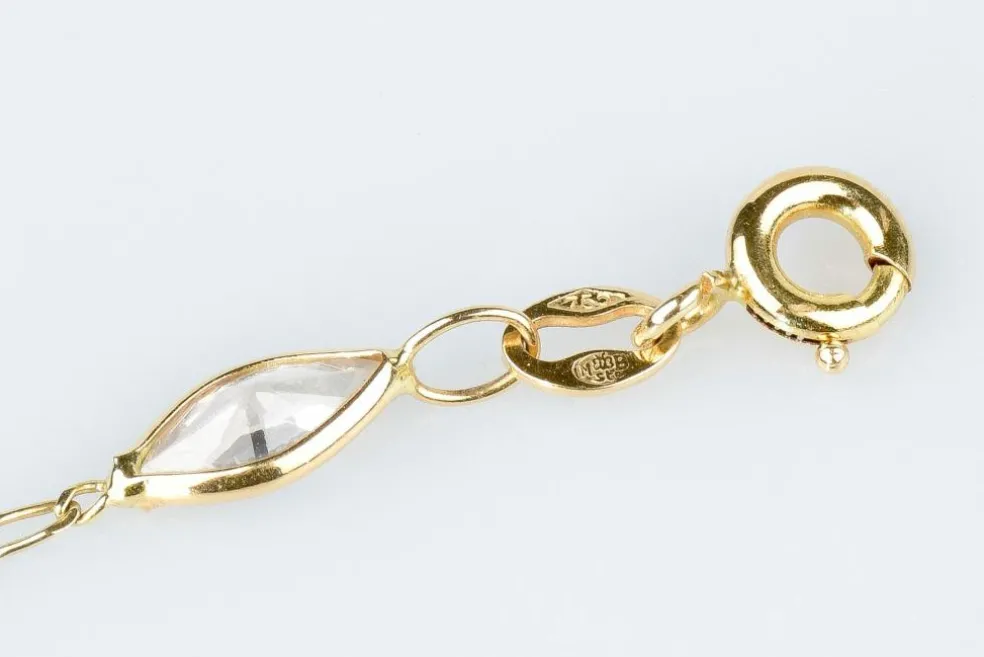 Bracelet pierres fines en or jaune