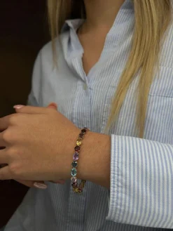 Bracelet pierres multicolores
