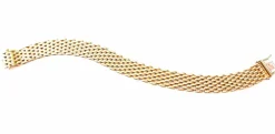 Bracelet plat ruban grain de riz