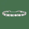 Bracelet platine ligne diamants