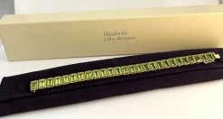 Bracelet péridots taille émeraude