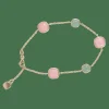 Bracelet Quartz rose et vert