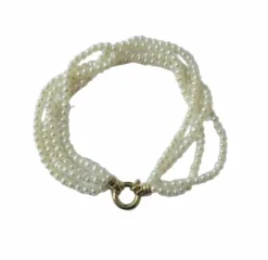 Bracelet quatre rangs perles de culture