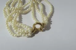 Bracelet quatre rangs perles de culture