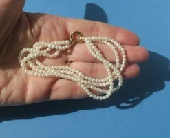 Bracelet quatre rangs perles de culture
