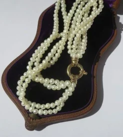 Bracelet quatre rangs perles de culture