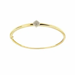 Bracelet rigide avec diamants