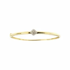 Bracelet rigide avec diamants