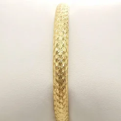 Bracelet rigide or jaune