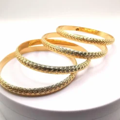 Bracelet rigide or jaune