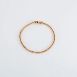 Bracelet Rivière de diamants or rose