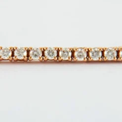 Bracelet Rivière de diamants or rose