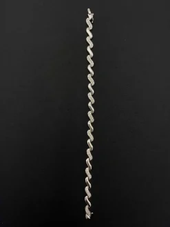 Bracelet rivière de diamants or blanc