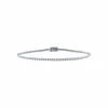 Bracelet rivière diamants 1.38ct