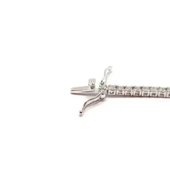 Bracelet rivière diamants, or blanc