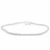 Bracelet Rivière en or blanc et diamants