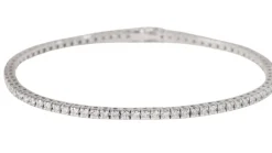 Bracelet rivière en or blanc et diamants