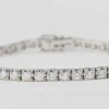 Bracelet rivière en or blanc et diamants