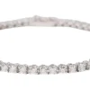 Bracelet rivière en or blanc et diamants