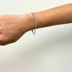 Bracelet Rivière en or blanc et diamants