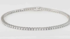 Bracelet rivière en or blanc et diamants