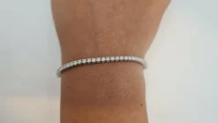 Bracelet Rivière en Or blanc & diamants