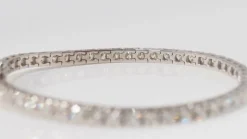Bracelet rivière en or blanc et diamants 6cts