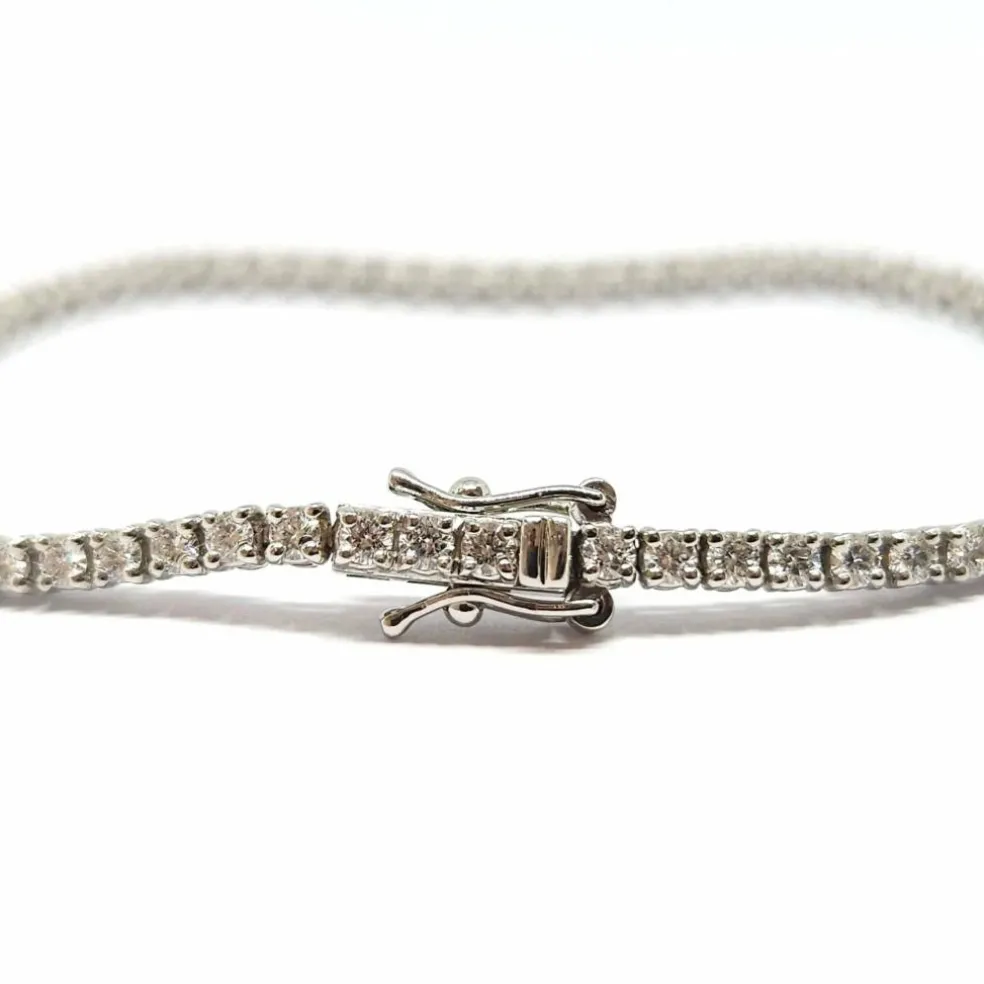 Bracelet rivière en Or blanc & diamants