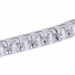 Bracelet Rivière en Or Blanc et Diamants