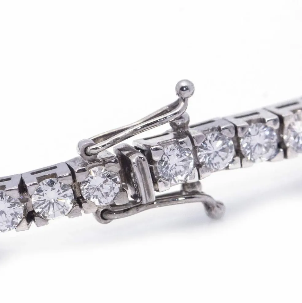 Bracelet Rivière en or blanc et diamants