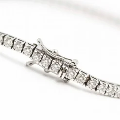 Bracelet Rivière en or blanc et diamants