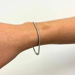 Bracelet Rivière en or blanc et diamants