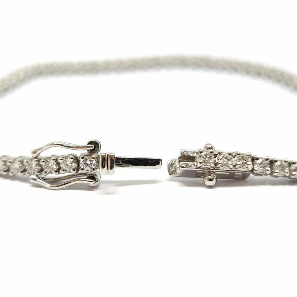Bracelet rivière en Or blanc & diamants