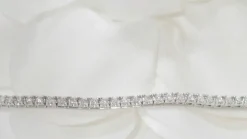 Bracelet rivière en or blanc et diamants 1ct