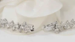 Bracelet rivière en or blanc et diamants