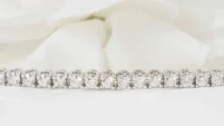 Bracelet rivière en or blanc et diamants