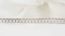 Bracelet rivière en or blanc et diamants